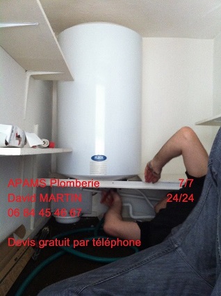 apams plomberie Saint Bonnet de Mure pose et installation de chauffe eau