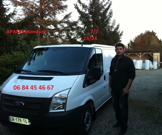 camion apams plomberie Saint Bonnet de Mure
